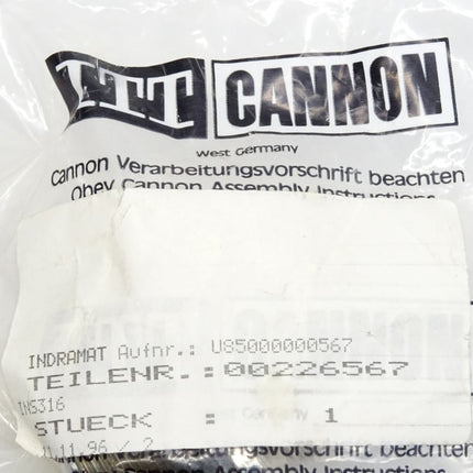 ITT Cannon TBF121127-20 / Indramat 00226567 /  Neu OVP - Maranos.de