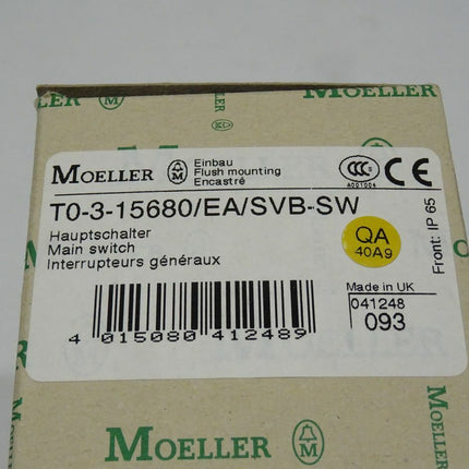 Moeller T0-3-15680/EA/SVB-SW Nockenschalter absperrbar Hauptschalter neu-OVP - Maranos.de