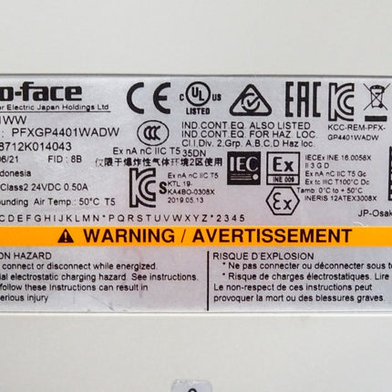 Proface GP-4401WW PFXGP4401WADW HMI Touch Screen Panel - Maranos.de