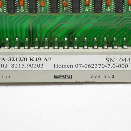 Heinen TA-3212 /0 Steuerung K49 A7 Platine SIG 8215.90203 / 07-062370-7.0-000 - Maranos.de