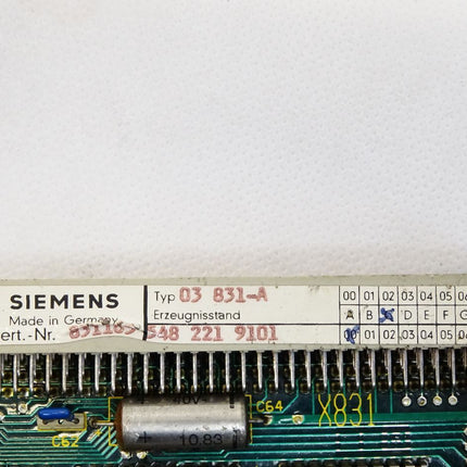 Siemens Sinumerik Platine 03831-A 5482219101.00 E:C - Maranos.de