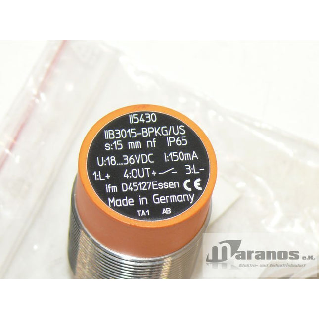 NEU: IFM IIB3015-BPKG/US Induktiver Sensor / Näherungsschalter - Maranos.de