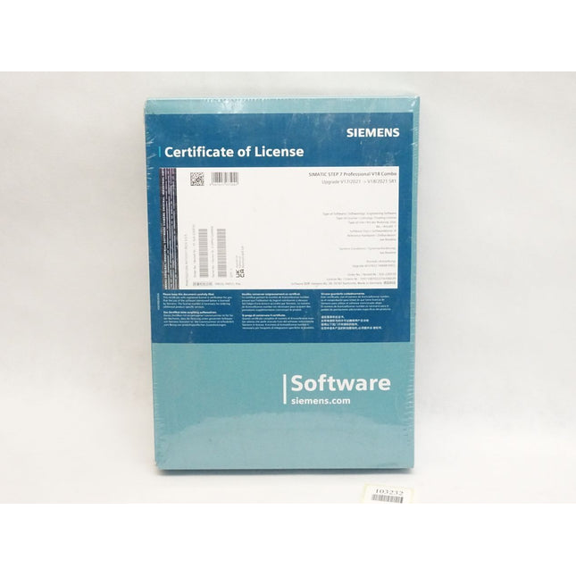 Siemens Simatic Step 7 Professional V18 Combo SUS-220510 Upgrade V18/2021 SR1 6ES7822-1AA08-0YE5 / Neu OVP - Maranos.de