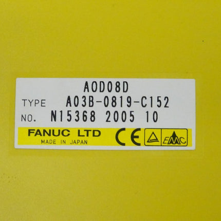 Fanuc AOD08D digitale Ausgabeeinheit A03B-0819-C152 // N15368 2005 10 - Maranos.de