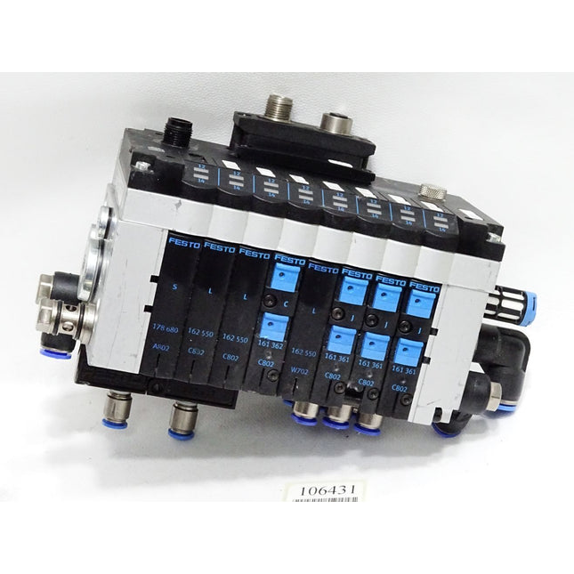 Festo 18210 CPV14-VI Ventilinsel + 165811 Elektrik-Anschaltung CPV14-GE-DI01-8 - Maranos.de