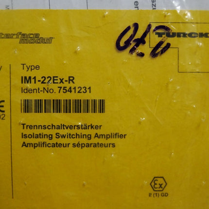 Turck IM1-22Ex-R Trennschaltverstärker / Neu OVP - Maranos.de