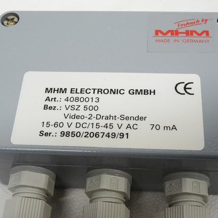 MHM Electronic 4080013 / VSZ500/ Video-2-Draht-Sender / Neu OVP - Maranos.de