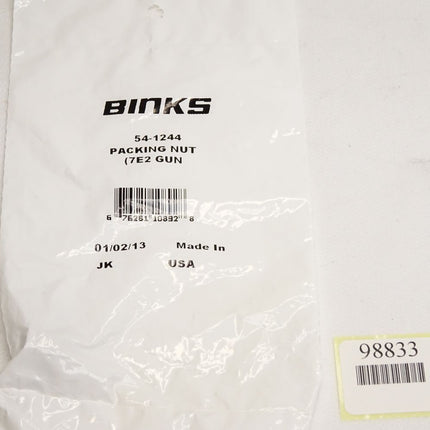 Binks 54-1244 Packing Nut 7E2 Gun / Neu OVP - Maranos.de