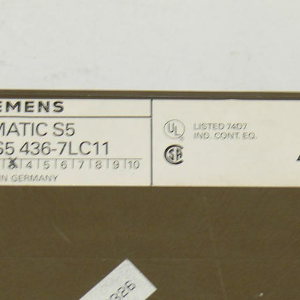 Siemens 6ES5436-7LC11 Simatic S5 6ES5 436-7LC11 E:03 OVP - Maranos.de