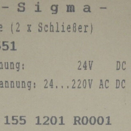 ABB sigma R1551 GHR 1551301 R1 Relaisstufe NEU - Maranos.de