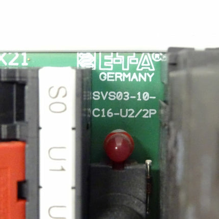 E-T-A SVS03-10-C16-U2/2P Stromverteilungssystem bestückt //// - Maranos.de