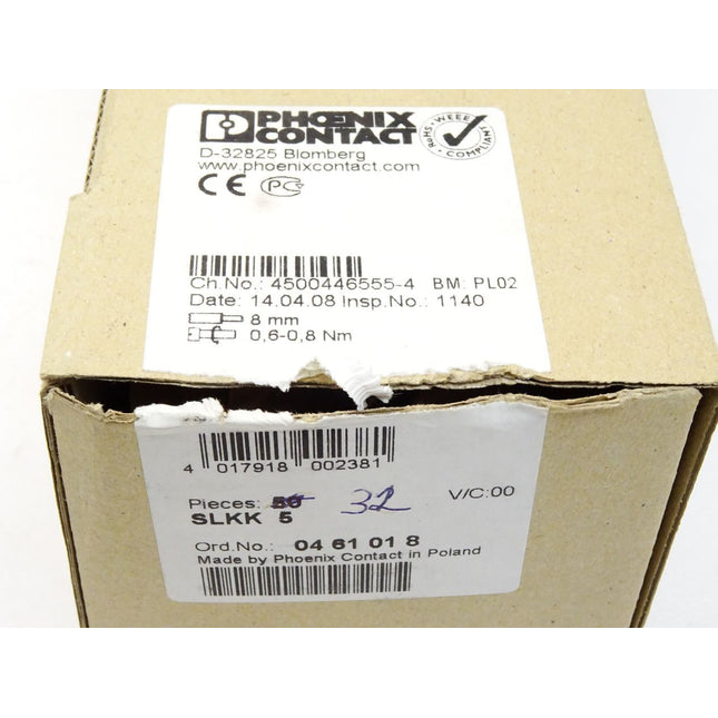 Phoenix Contact Doppelstockklemme SLKK5 / 0461018 / Inhalt : 32 Stück / Neu OVP - Maranos.de