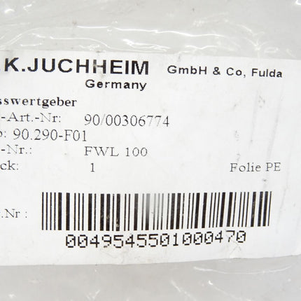 M.K.Juchheim Messwertgeber 90/00306774 90.290-F01 / Neu OVP - Maranos.de