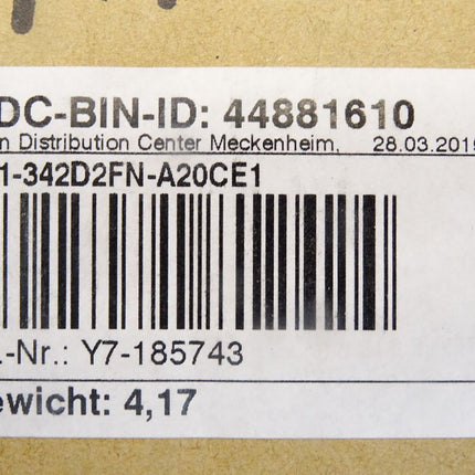Eaton Frequenzumrichter 0.75kW 44881610 DC1-342D2FN-A20CE1 / Neu OVP - Maranos.de