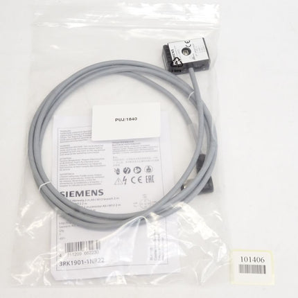 Siemens 3RK1901-1NR22 AS-Interface M12 Abzweig 2m Kabel / Neu OVP - Maranos.de