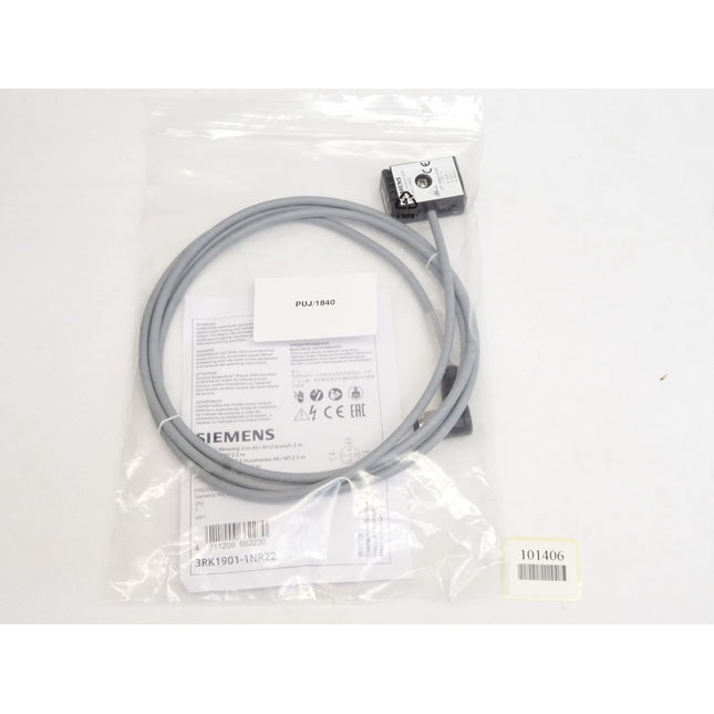 Siemens 3RK1901-1NR22 AS-Interface M12 Abzweig 2m Kabel / Neu OVP - Maranos.de