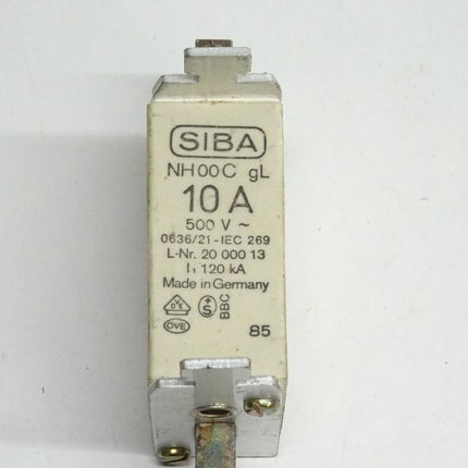 SIBA 2000013 Sicherung NH00C / 10A / 500V / 20 000 13 - Maranos.de