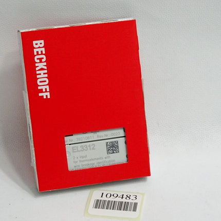 Beckhoff EL3312 Rev.0023 analoge Eingangsklemme / Neu OVP versiegelt - Maranos.de