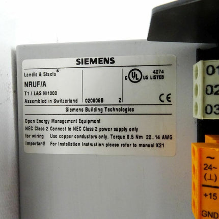 Siemens Landis&Staefa NRUF/A - Maranos.de