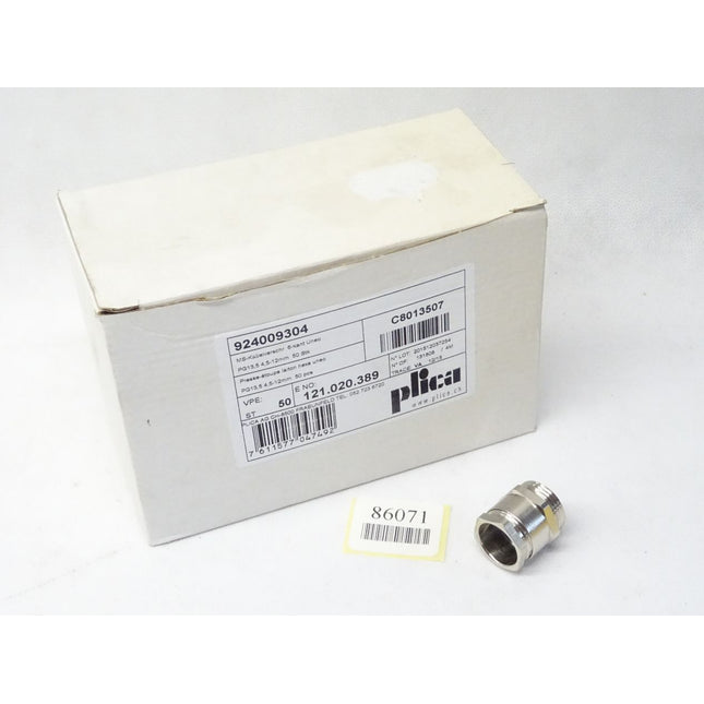 Plica 924009304 / MS-Kabelverschraubung 6-Kant Uneo PG13,5 4,5-12mm / Inhalt : 50 Stück / Neu OVP - Maranos.de