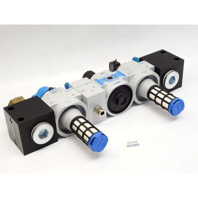 Festo Einschaltventil HEE-D-MAXI-24 + Druckregelventil LR-D-MAXI 162596 + FRZ-D-MAXI + HE-D-MAXI 162774-A - Maranos.de