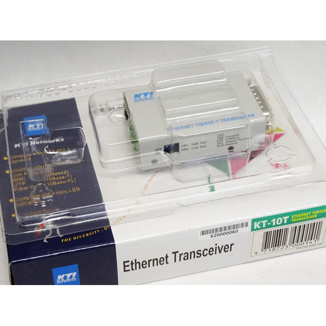 KTI Networks Ethernet 10Base-T Transceiver AUI to UTP Transceiver KT-10T / Neu OVP - Maranos.de