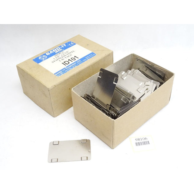 Band-It idex ID101 Kennschild aus Edelstahl / Inhalt : ca. 100Stück / Neu OVP - Maranos.de