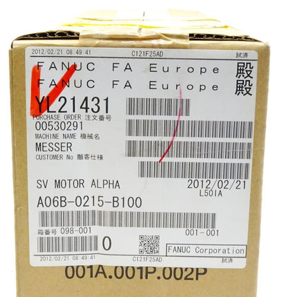 Fanuc Servomotor Alpha A06B-0215-B100 / Neu OVP versiegelt - Maranos.de