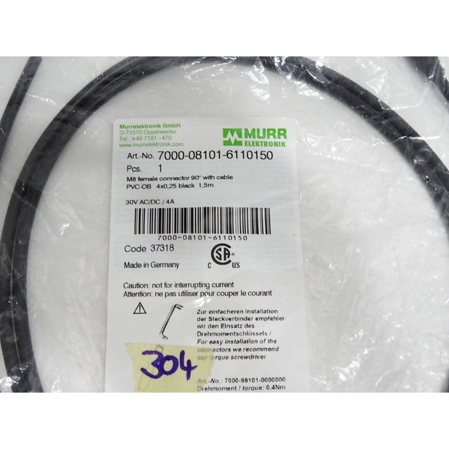 Murr Elektronik Kabel 1.5m 7000-08101-6110150 / Neu OVP/ Neu OVP - Maranos.de