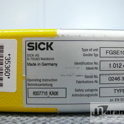 SICK Lichtschranke FGSE1050-12 Empfänger 1012489 - Maranos.de