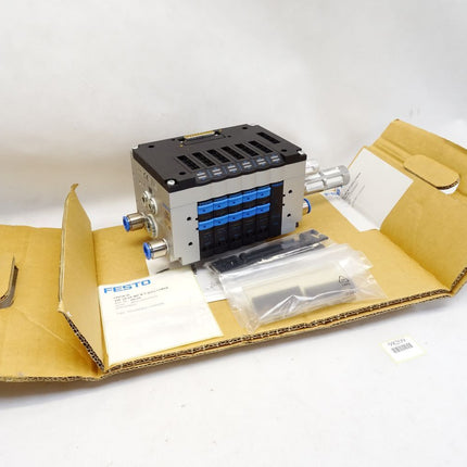 Festo Ventilinsel 18220 CPV18-VI 18208 CPV18-GE-MP-6 10P-18-6A-MP-N-Y-JJ3GL + TWAB / Neu - Maranos.de