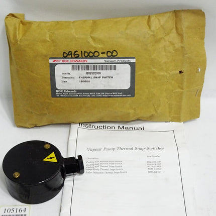 Edwards B02302000 B023-02-000 Cooling-Fail Thermal Snap Switch / Neu - Maranos.de