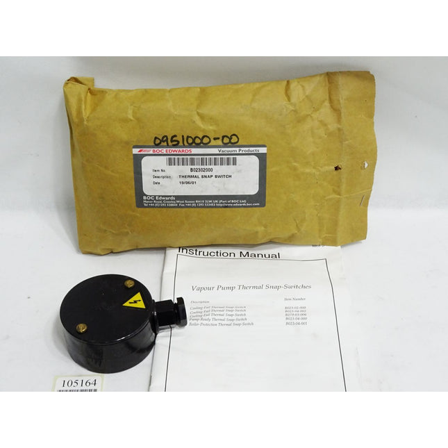 Edwards B02302000 B023-02-000 Cooling-Fail Thermal Snap Switch / Neu - Maranos.de