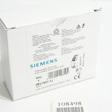 Siemens Hilfsschalter 3RV1901-1J / Neu OVP - Maranos.de
