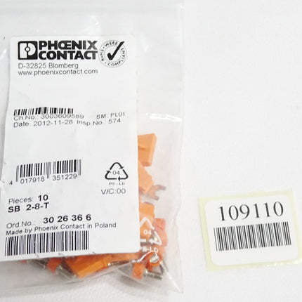 Phoenix Contact 3026366 SB 2-8-T - Schaltbrücke / Inhalt:10 Stück / Neu OVP - Maranos.de