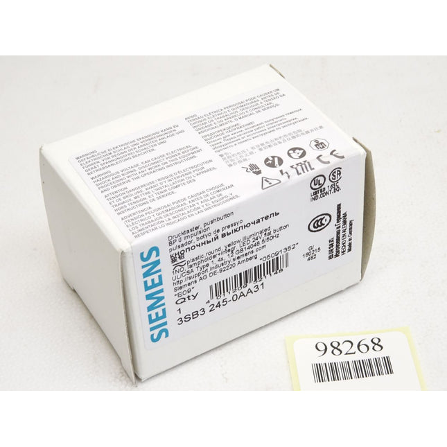 Siemens Drucktaster gelb 3SB3245-0AA31 / Neu OVP - Maranos.de