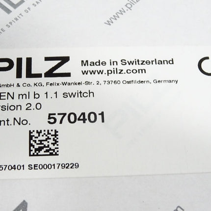 Pilz Sicherheitsschalter 570401 PSEN ml b 1.1 switch / Neu OVP - Maranos.de