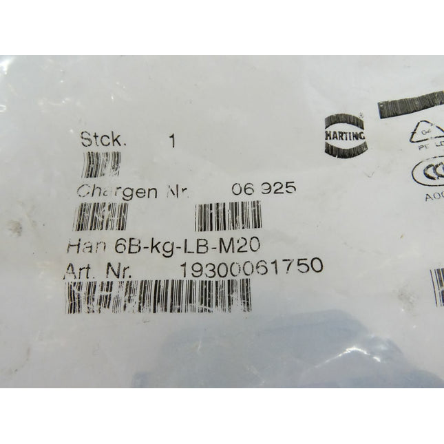 Harting Han 6B-kg-LB-M20 / 19300061750 / Neu OVP - Maranos.de