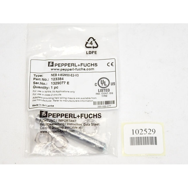 Pepperl+Fuchs Induktiver Sensor 123384 NEB 4-8GM50-E2-V3 NEB4-8GM50-E2-V3 / Neu OVP - Maranos.de