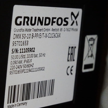 Grundfos DMX221 Dosierpumpe Kaiser Motor AMM63ZAA4 DMX50-10 B-PP/E/T-X-G1C6C6X 95701653 / Neu OVP - Maranos.de