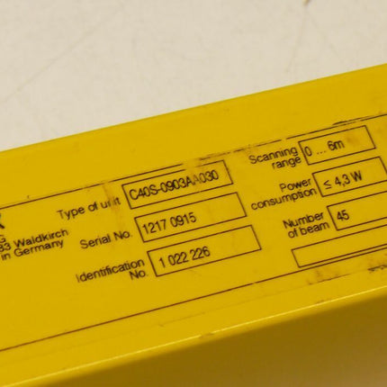 SICK Sicherheits-Lichtvorhang C4000 Basic C40S-0903AA030 / 1 022 226 Sender - Maranos.de