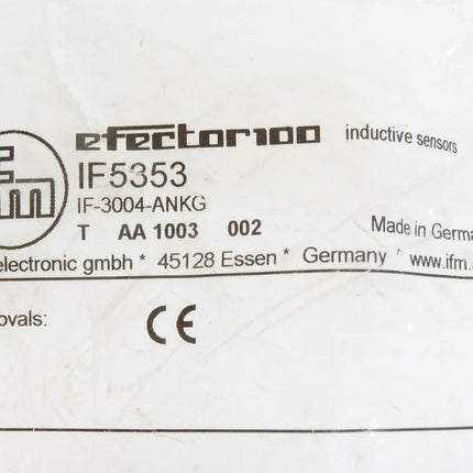 ifm Electronic Efector100 / IF5353 IF-3004-ANKG / Neu OVP - Maranos.de