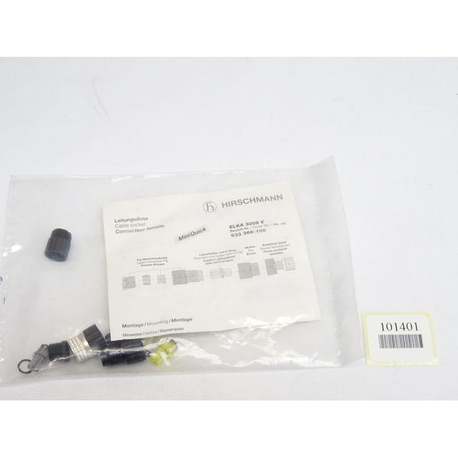 Hirschmann 933366-100 Leitungsdose ELKA 3008 V / Neu OVP - Maranos.de