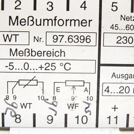 Meßumformer WT -5...0...+25°C 4...20mA - Maranos.de