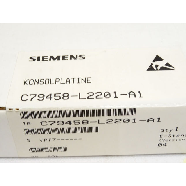 Siemens Konsolplatine C79458-L2201-A1 / Neu OVP versiegelt - Maranos.de
