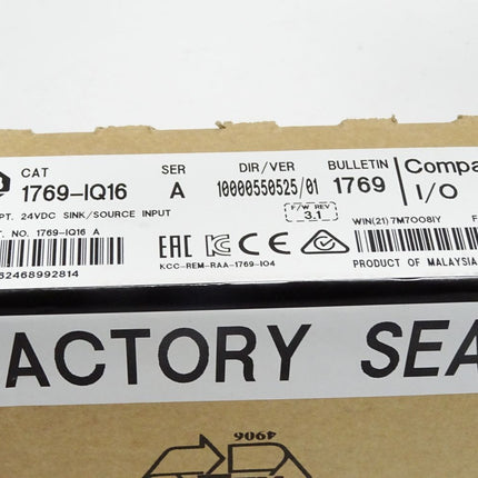Allen Bradley 1769-IQ16 Compact I/O Digital-Eingangsmodul / Neu OVP versiegelt - Maranos.de