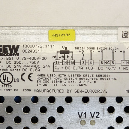 SEW Eurodrive 13000772.1111 / BST 0.7S-400V-00 - Maranos.de