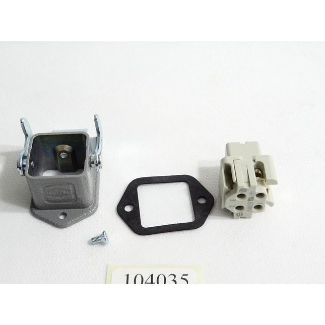 Harting Han 3A-F Buchseneinsatz mit Gehäuse / Neu - Maranos.de