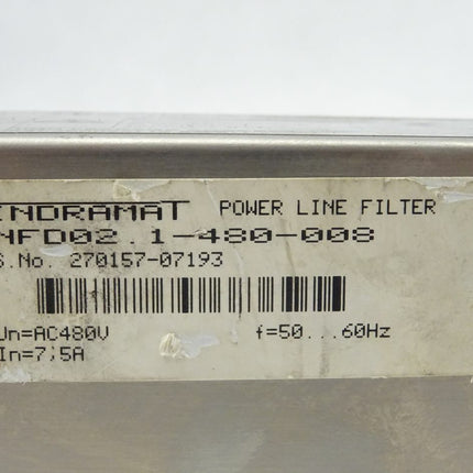 INDRAMAT Power Line Filter NFD02.1-480-008 / 270157-07193 / NFD 02.1-480-008 x AC 480 V 8A - Maranos.de