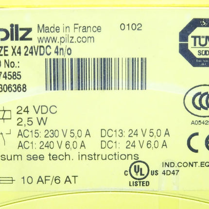 Pilz PZE X4 24VDC 4n/o 774585 - Maranos.de